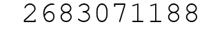 Number 2683071188.