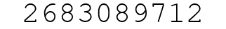 Number 2683089712.