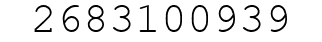 Number 2683100939.