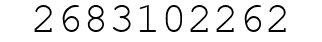 Number 2683102262.