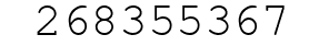 Number 268355367.