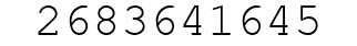 Number 2683641645.