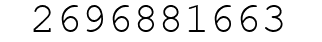 Number 2696881663.