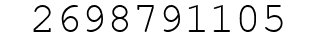 Number 2698791105.