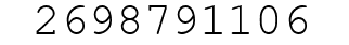 Number 2698791106.