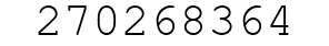 Number 270268364.