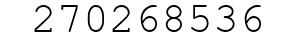 Number 270268536.