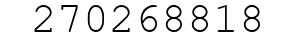 Number 270268818.