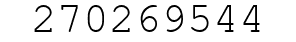 Number 270269544.