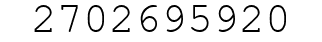 Number 2702695920.
