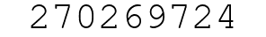 Number 270269724.