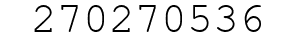 Number 270270536.