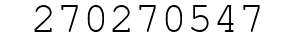 Number 270270547.
