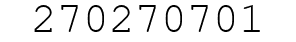 Number 270270701.