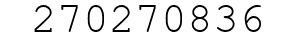 Number 270270836.