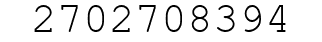 Number 2702708394.