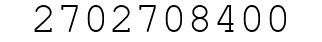 Number 2702708400.
