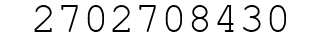 Number 2702708430.