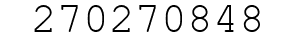 Number 270270848.