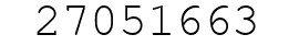 Number 27051663.