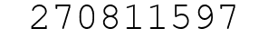 Number 270811597.