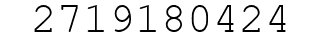 Number 2719180424.