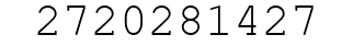 Number 2720281427.