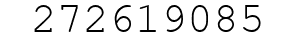 Number 272619085.