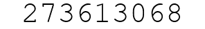 Number 273613068.