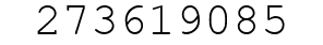 Number 273619085.