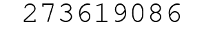 Number 273619086.