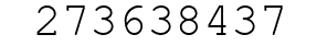 Number 273638437.