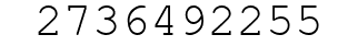 Number 2736492255.