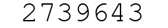 Number 2739643.