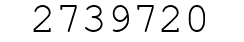 Number 2739720.