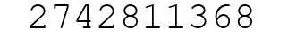 Number 2742811368.