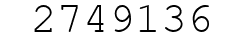 Number 2749136.