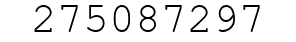 Number 275087297.