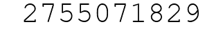 Number 2755071829.