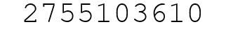 Number 2755103610.