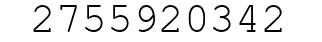 Number 2755920342.