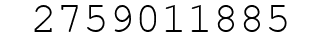 Number 2759011885.