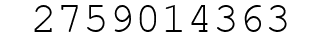 Number 2759014363.