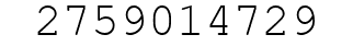 Number 2759014729.