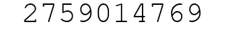 Number 2759014769.