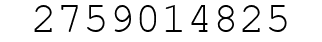 Number 2759014825.