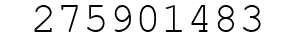 Number 275901483.