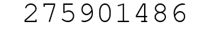 Number 275901486.