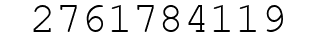 Number 2761784119.
