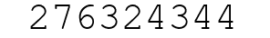 Number 276324344.